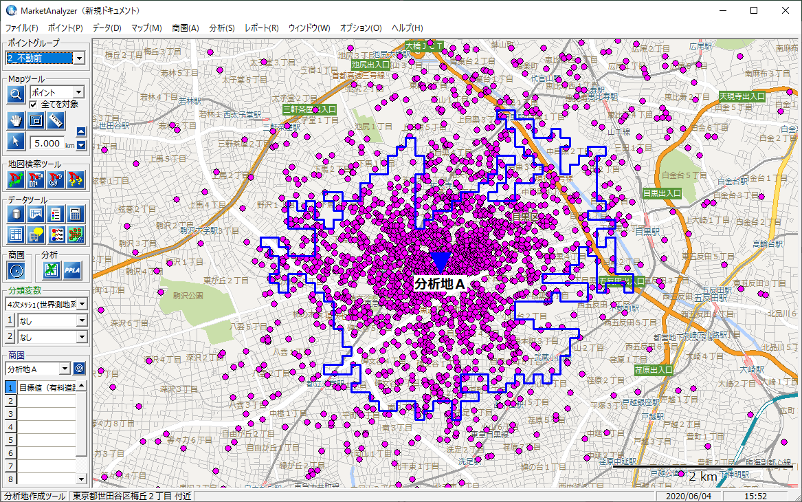 商圏範囲の定義