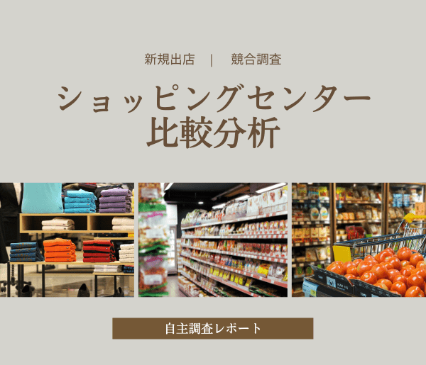 ３つのショッピングセンターの比較分析 <br>～商圏構造の差と出店前後の勢力図の変化を知る（予測から実践まで）～