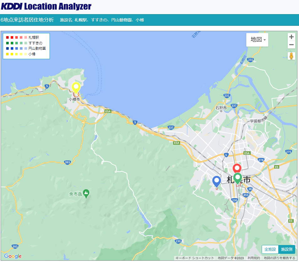 札幌市周辺周遊ルート分析