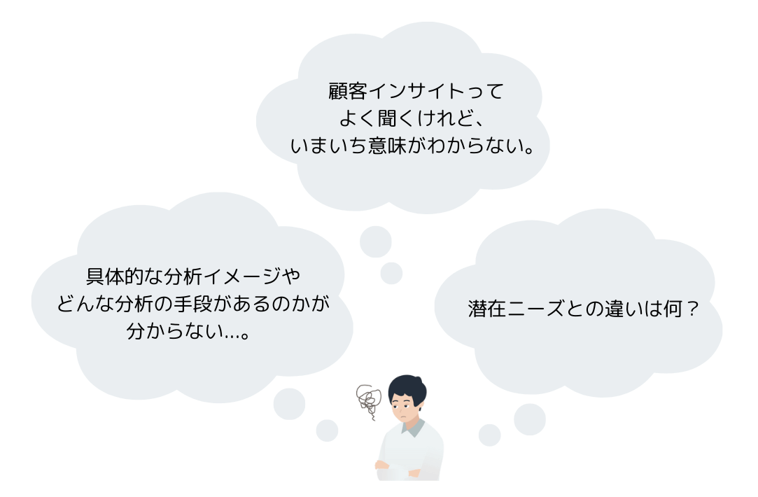 顧客インサイトに関する悩み