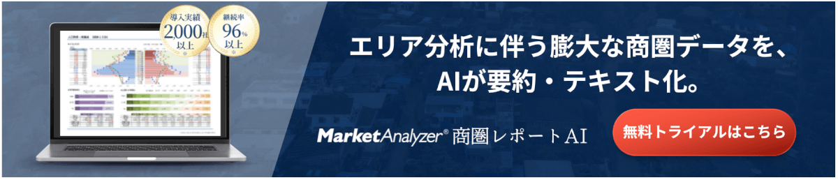 商圏レポートAIトライアルCTA