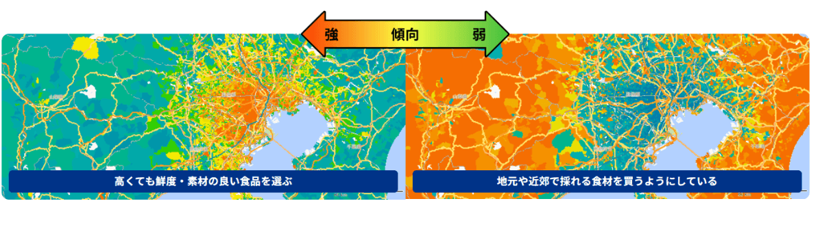 サイコグラフィックデータを活用した顧客分析イメージ