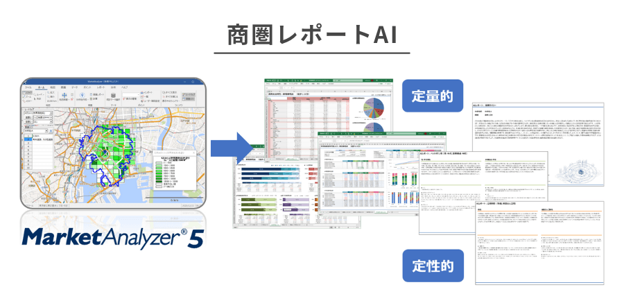 商圏レポートAIイメージ図
