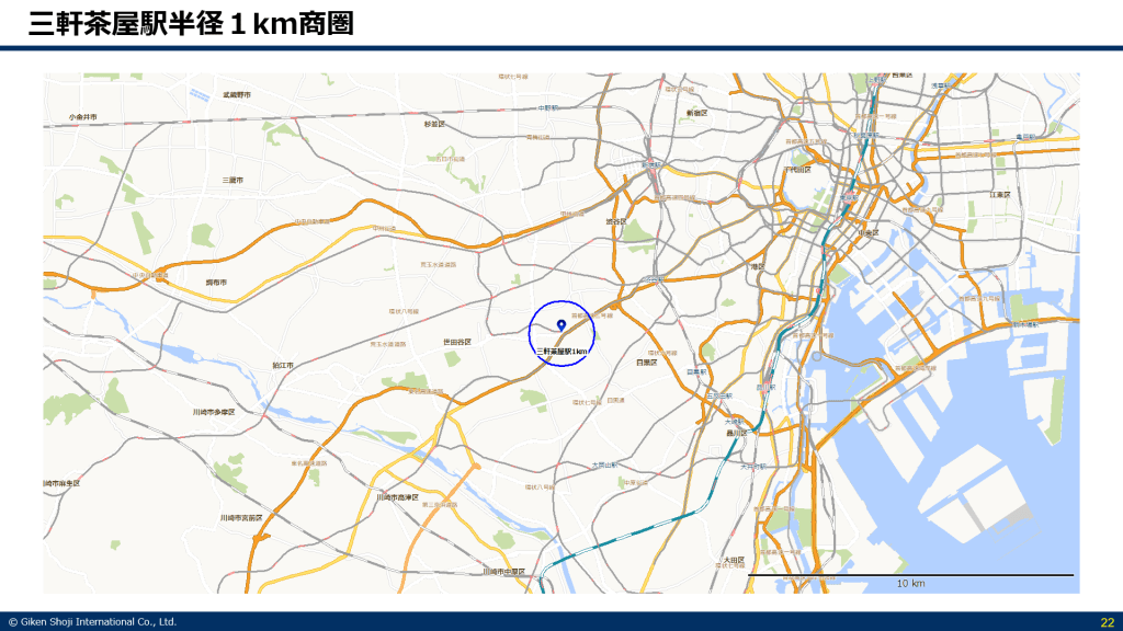 三軒茶屋半径1km