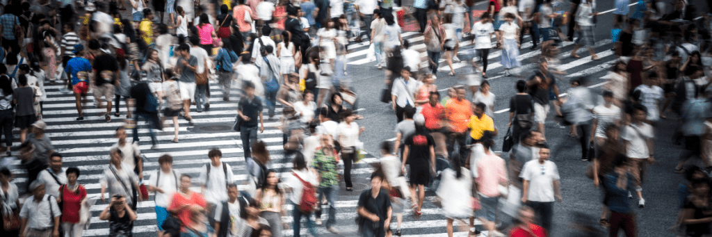 ビジネスの成功を左右する要素「人流」イメージ