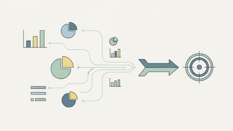 成功の要因をアクションにつなげる図
