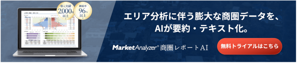 商圏レポートAIトライアルCTA