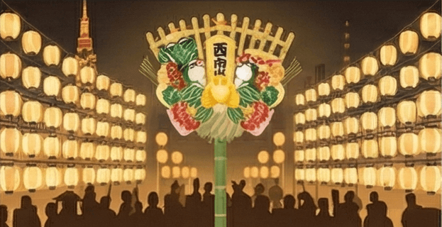 浅草酉の市のようす