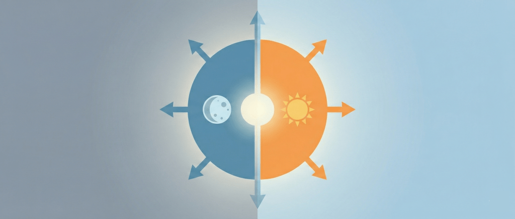 HomeとDaytimeの補完関係イメージ