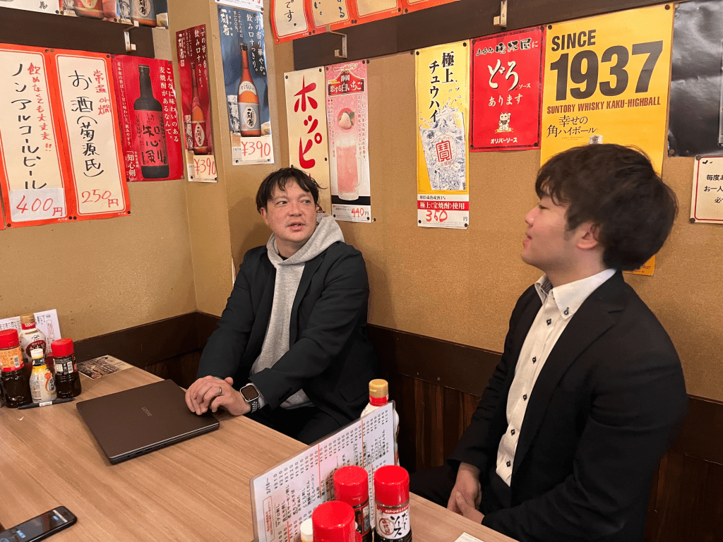 当社営業担当との一コマ