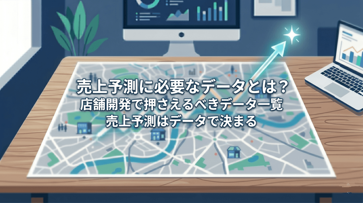売上予測に必要なデータとは？ 店舗開発で押さえるべきデータ一覧 売上予測はデータで決まる