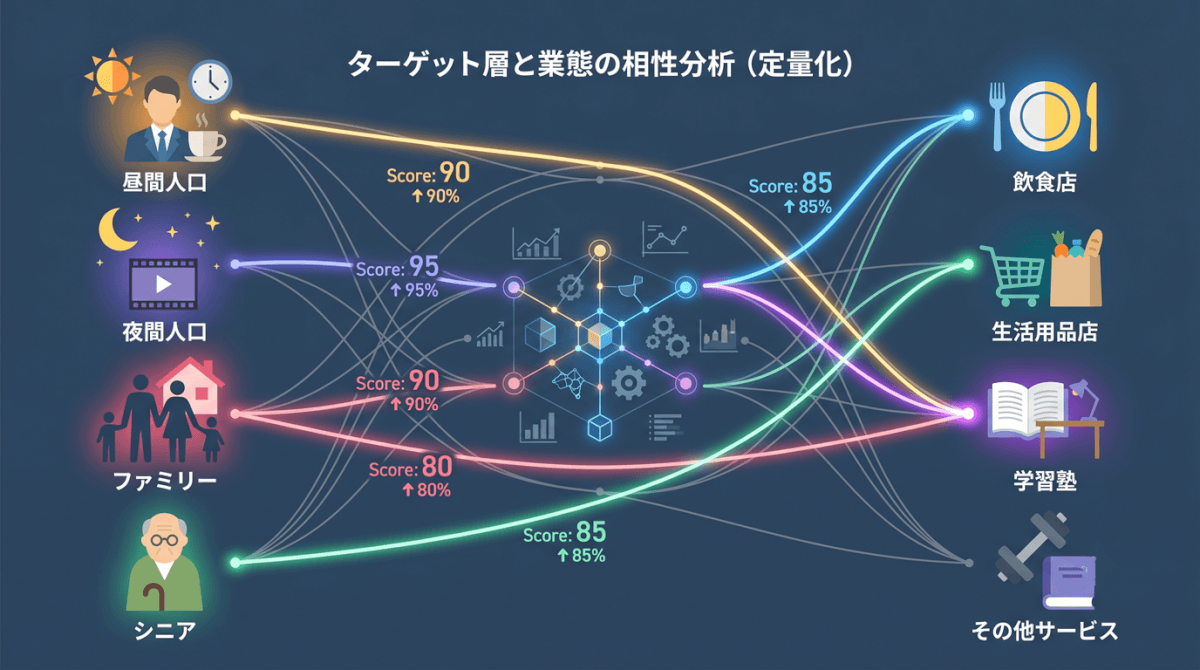 「業態と商圏の相性」を定量化する