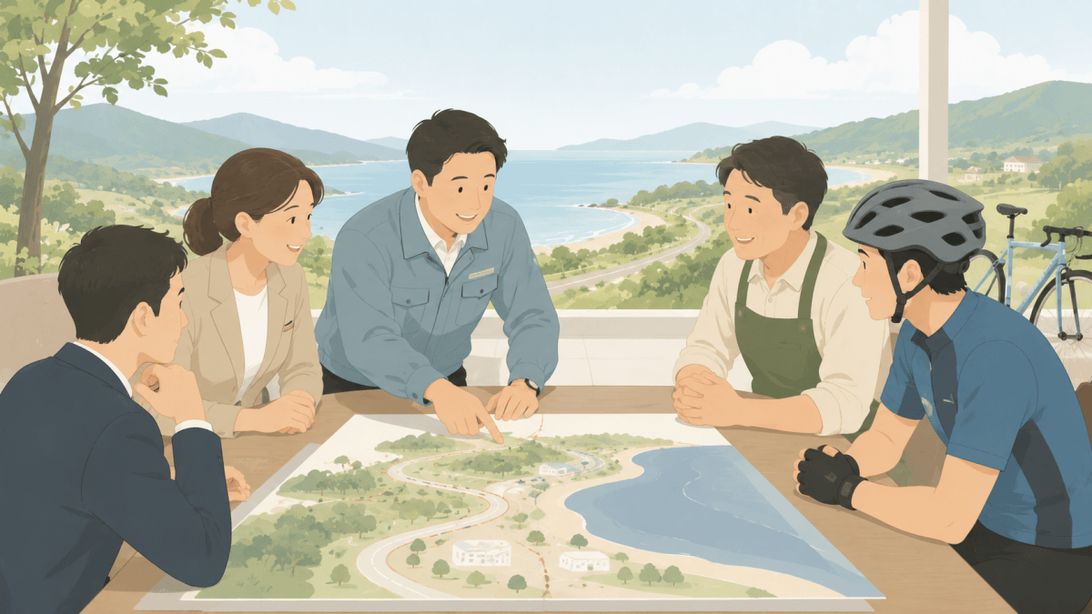 官民一体でルートの魅力を面として底上げする