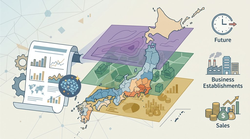 将来人口推計や事業所データとの重ね合わせで広がる分析の可能性