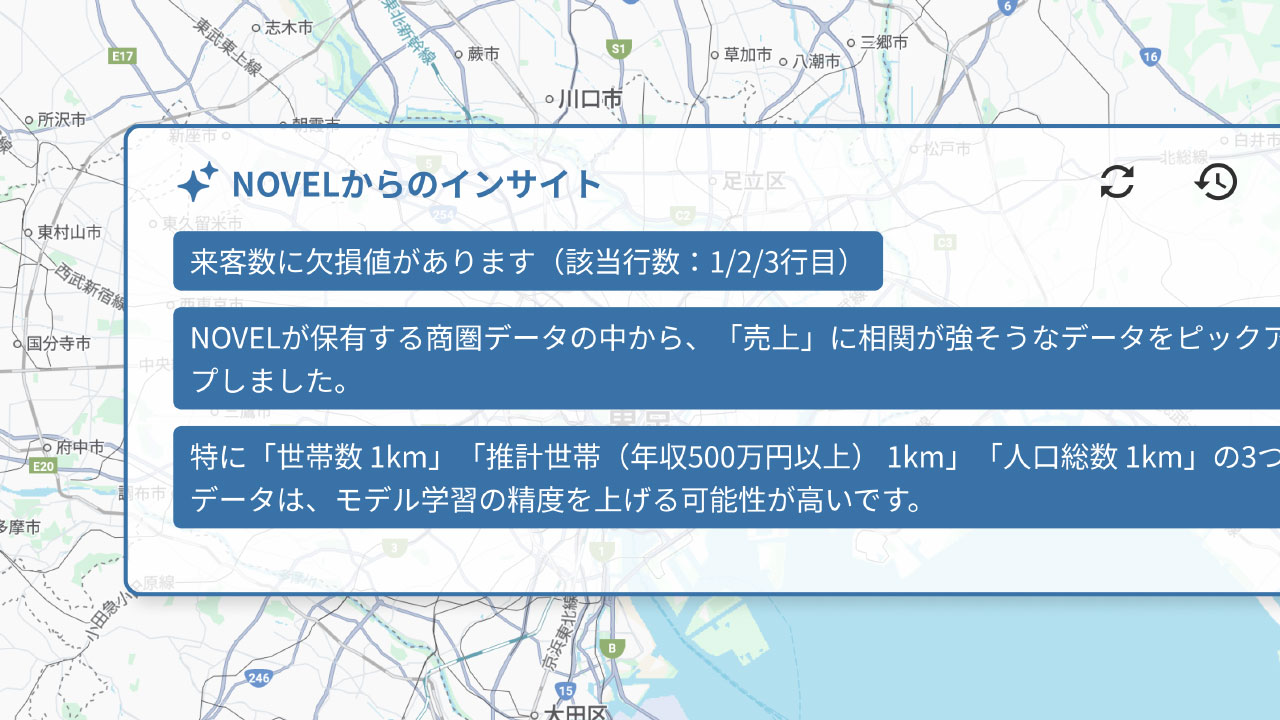 THE NOVEL 画面写真