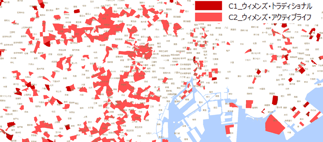 セグメントを可視化したイメージ